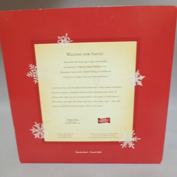 NEW 2003 HALLMARK KEEPSAKE ORNAMENT WAITING FOR SANTA TEA LIGHT CANDLEHOLDER SET - Picture 10 of 15
